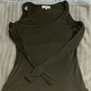 Cold shoulder long sleeve shirt